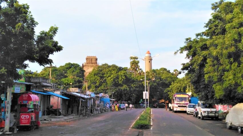 Mamallapuram Hill in Tamil Nadu, India