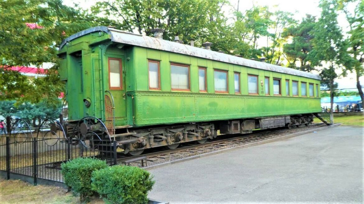 The train carrier of Jozef Stalin near the Stalin Museum