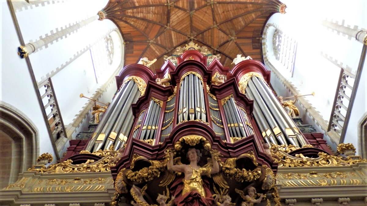 The Organ of the Sint Bavo Church in Haarlem, The Netherlands