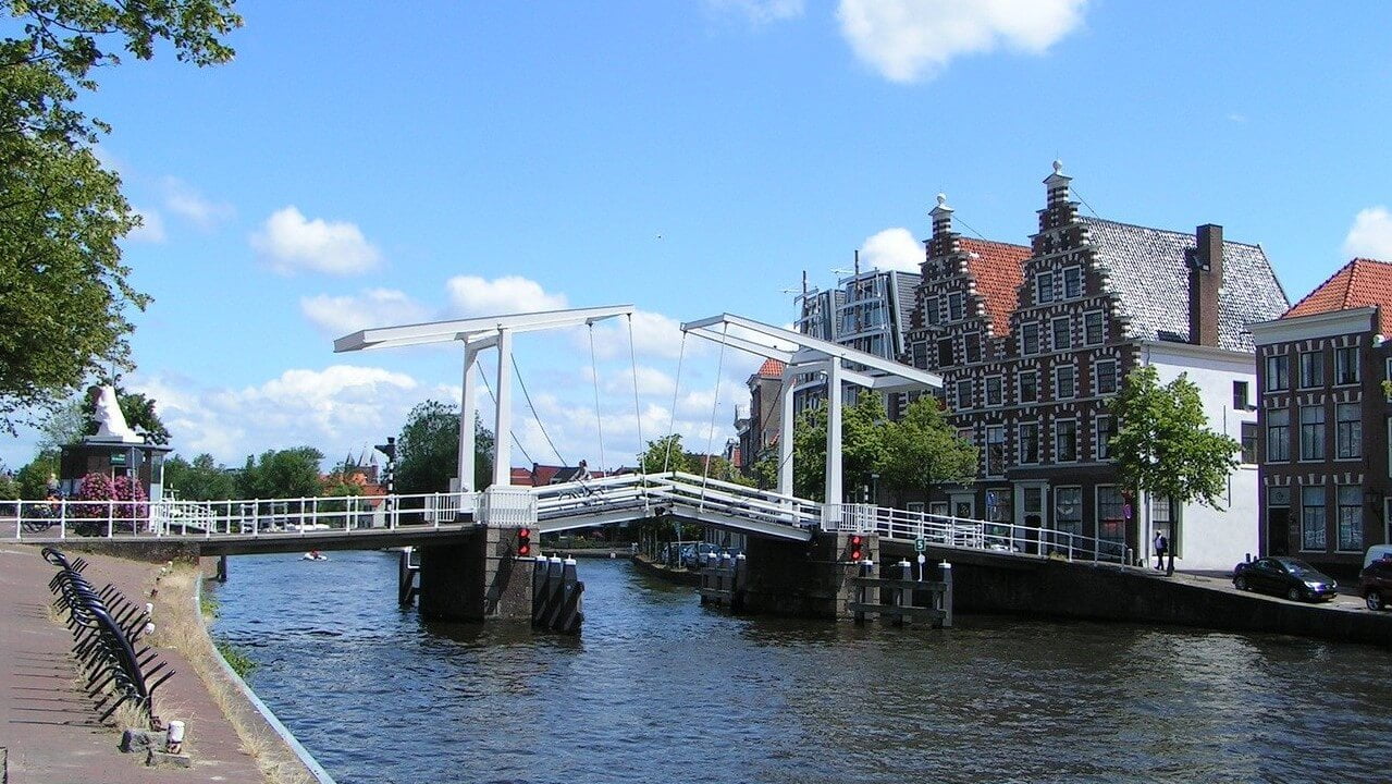 Spaarne Bridge in Haarlem, The Netherlands