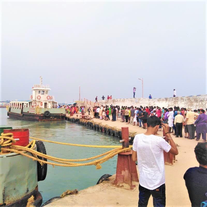 Waiting for the boat to Vivekananda Rock Memorial