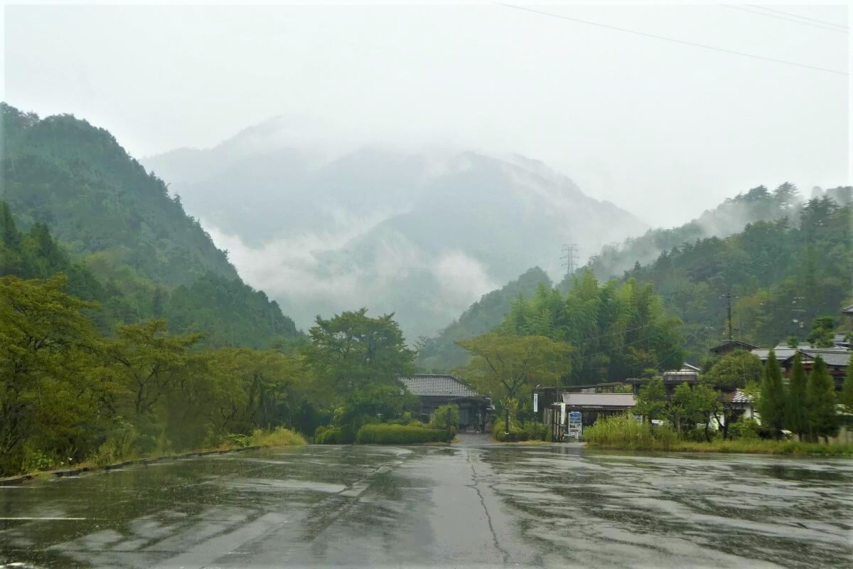 The busstation at Tsumago, Japan