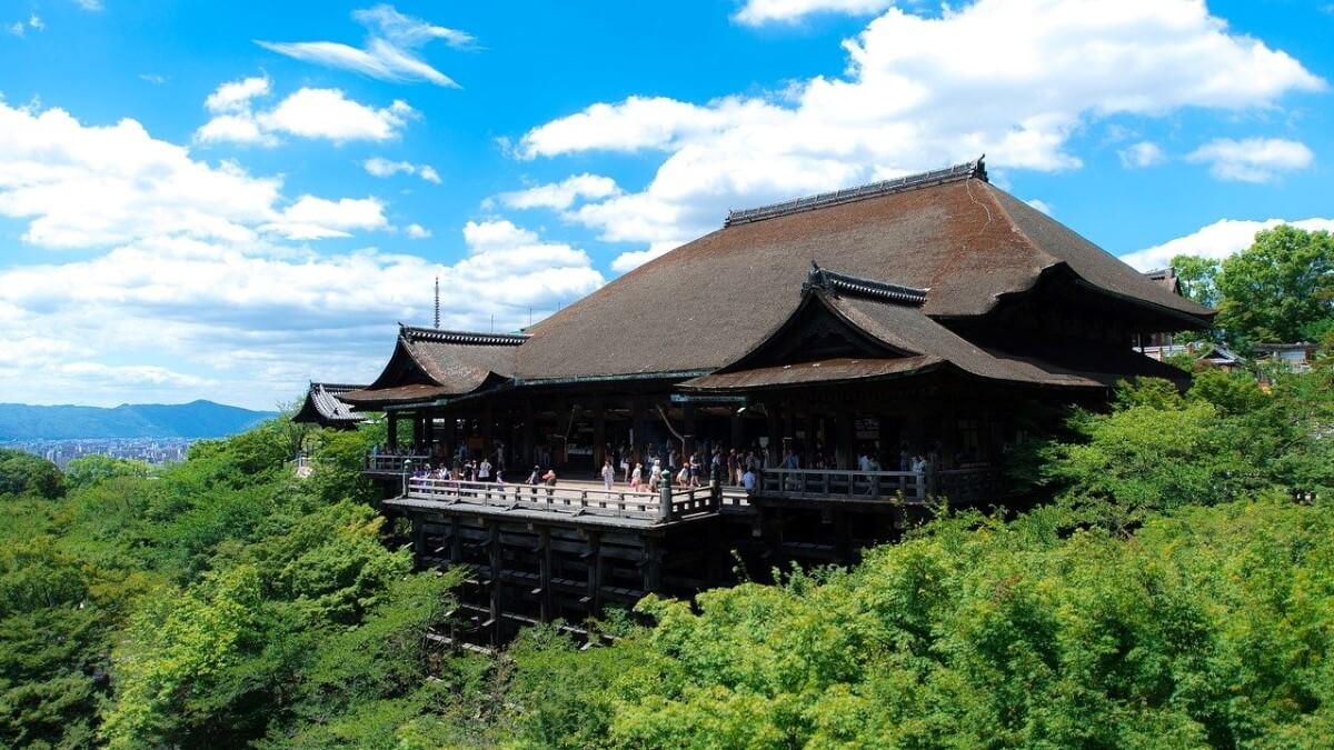 Kiyomizu Dera Temple in Kyoto, Japan
