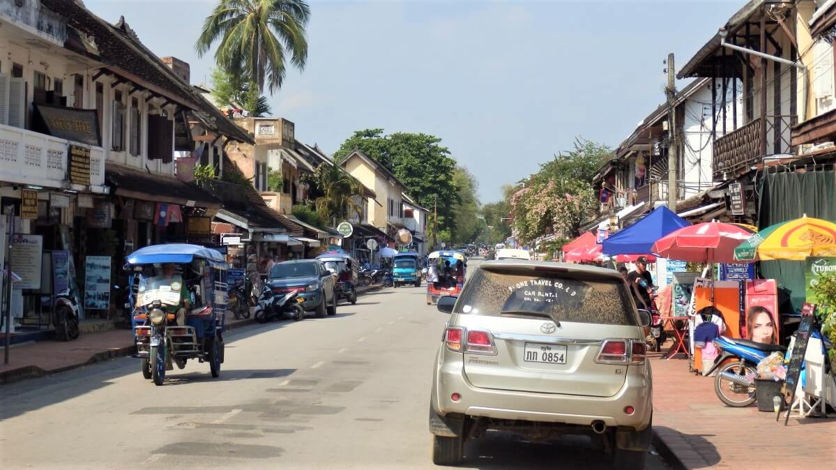 The center of Luang Prabang, Laos