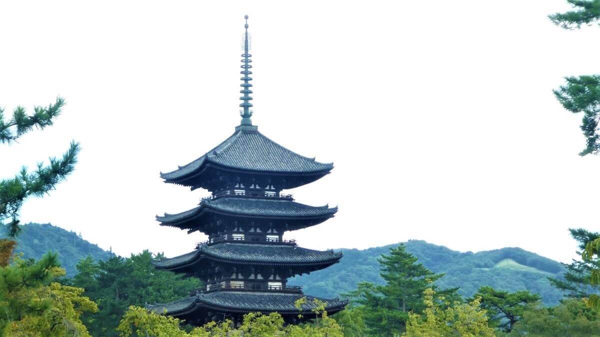 Pagoda in Nara Park, Japan