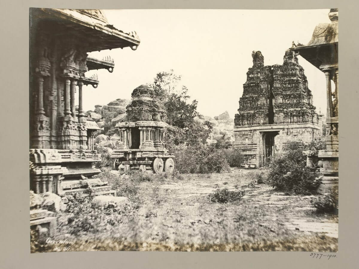 Photo of Hampi, India from 1855