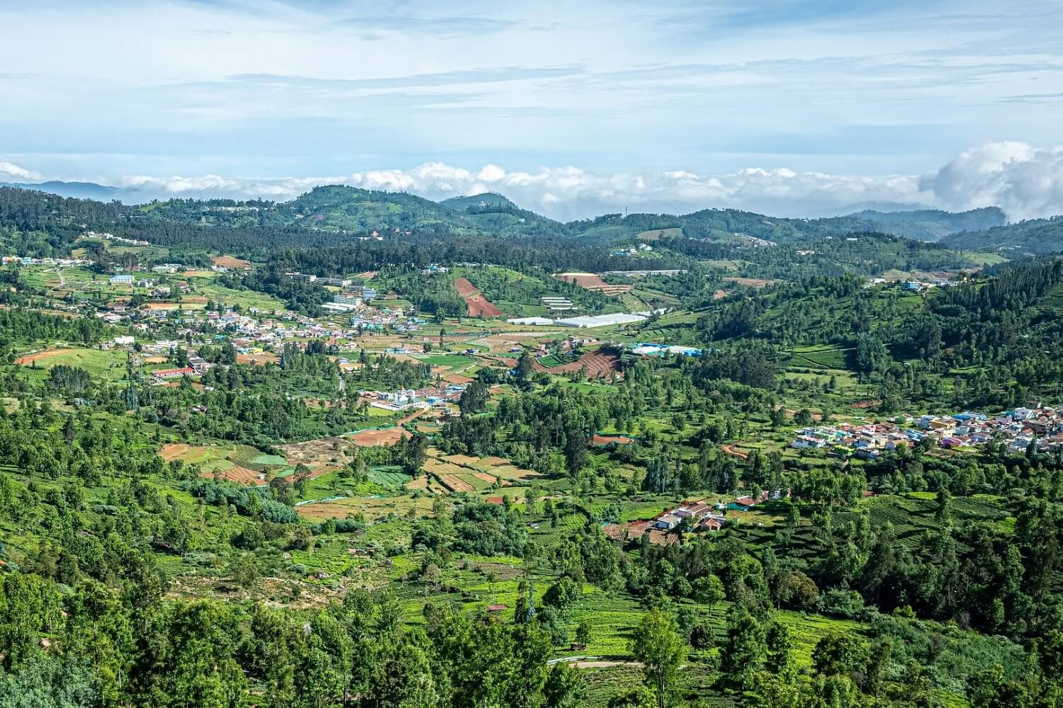 The beautiful surroundings of Ooty, India