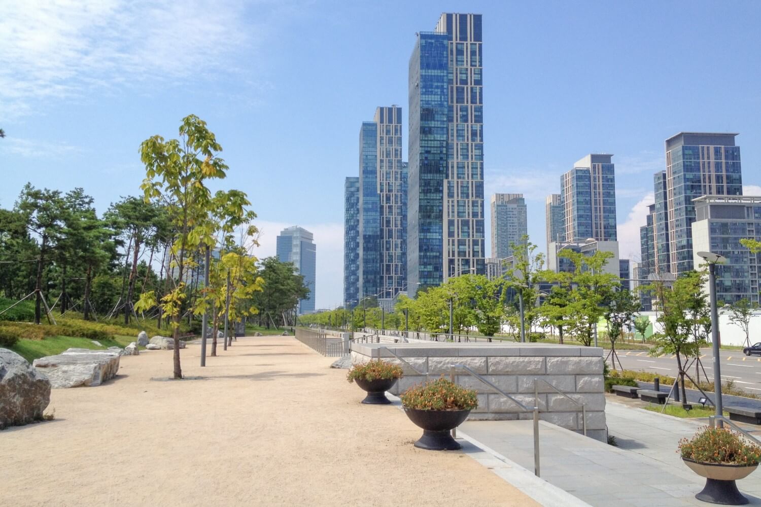 Central Park in the district of Songdo, Incheo
