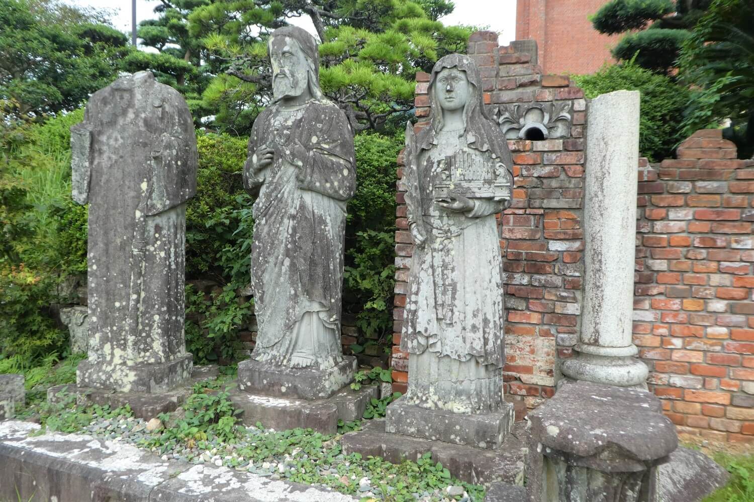 Statues of the Urakami Cathedral in Nagasaki