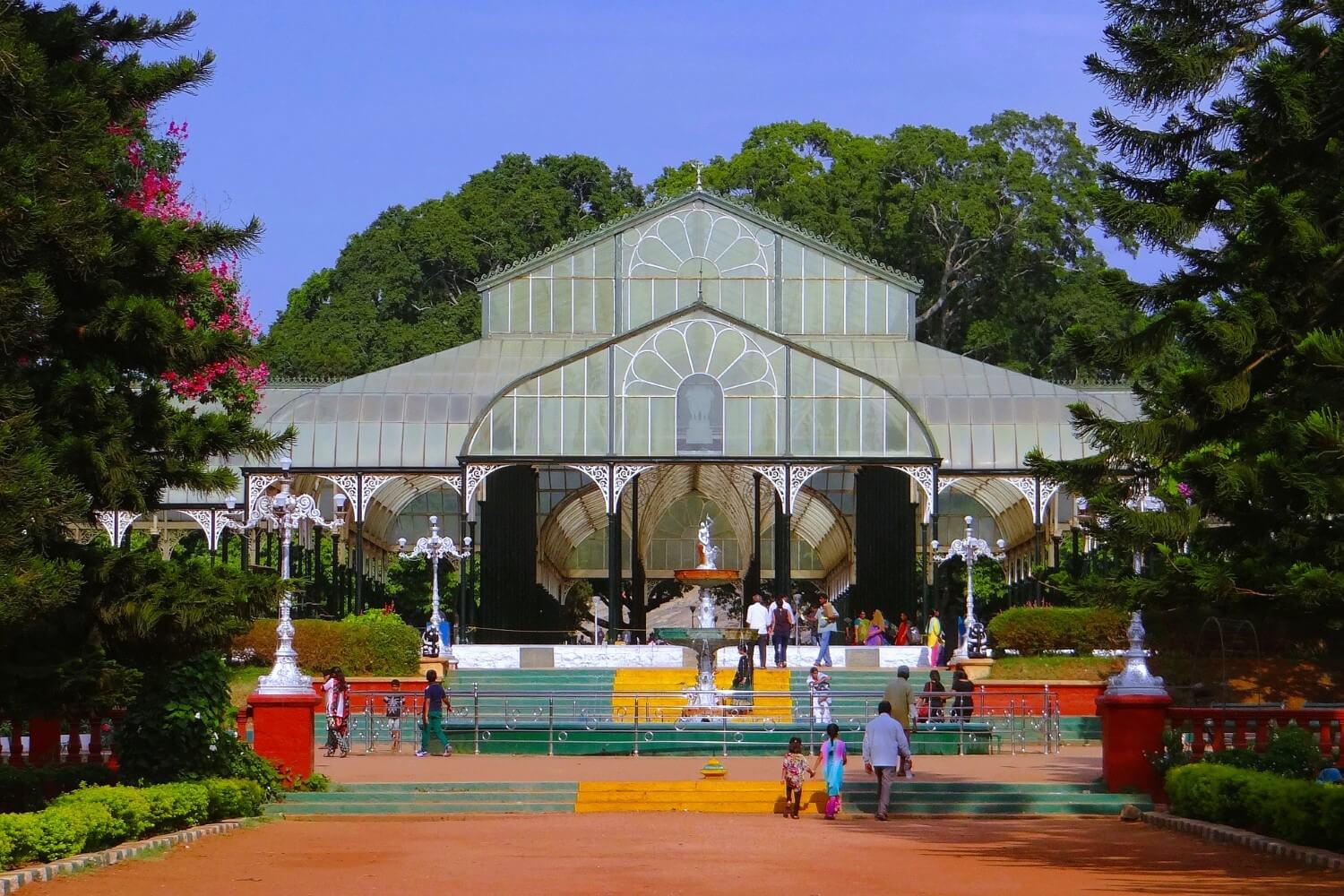 The Lal Bagh Botanical Garden in Bangalore