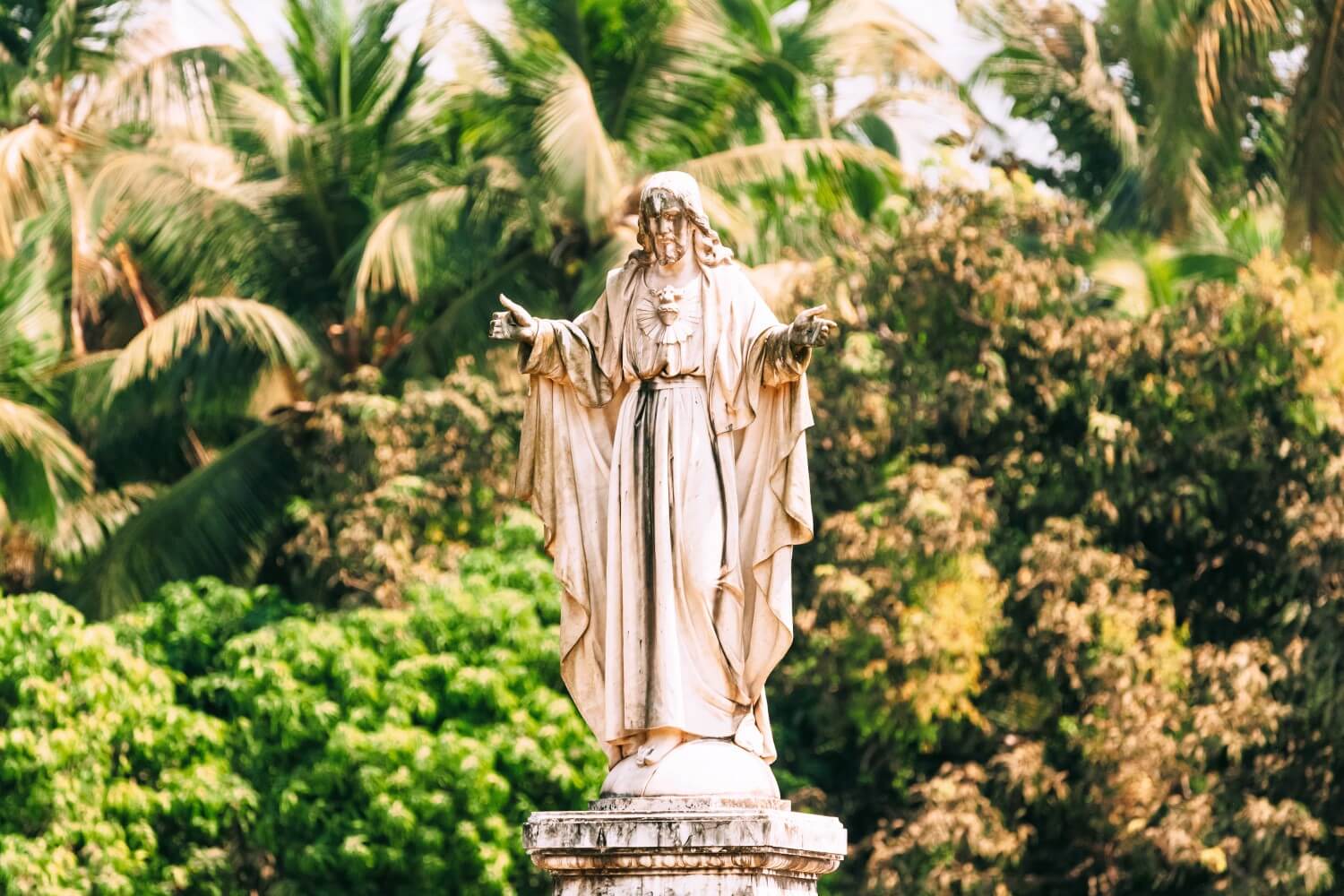 Statue of Jesus in Old Goa