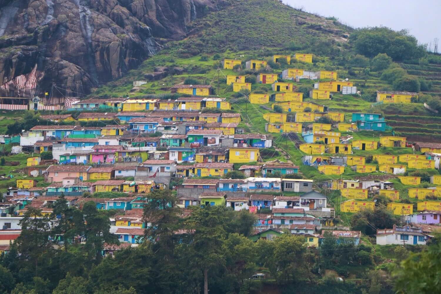 The colourful houses of Ooty, India