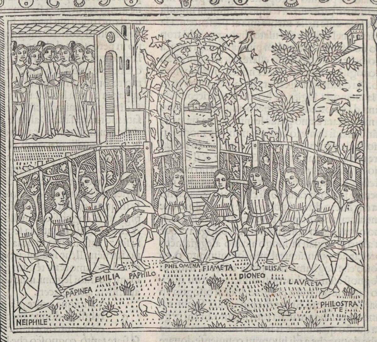 The 10 narrators of The Decameron