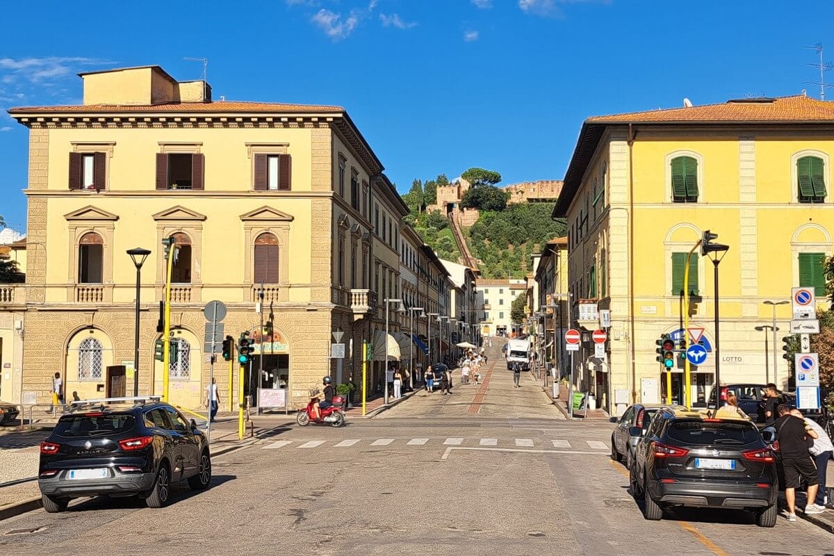 The old castle with the funicolare