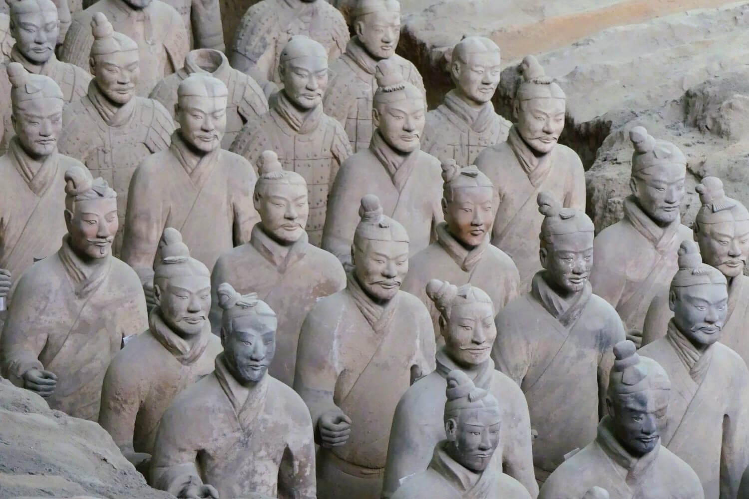 The famous Terracotta Army of Xian