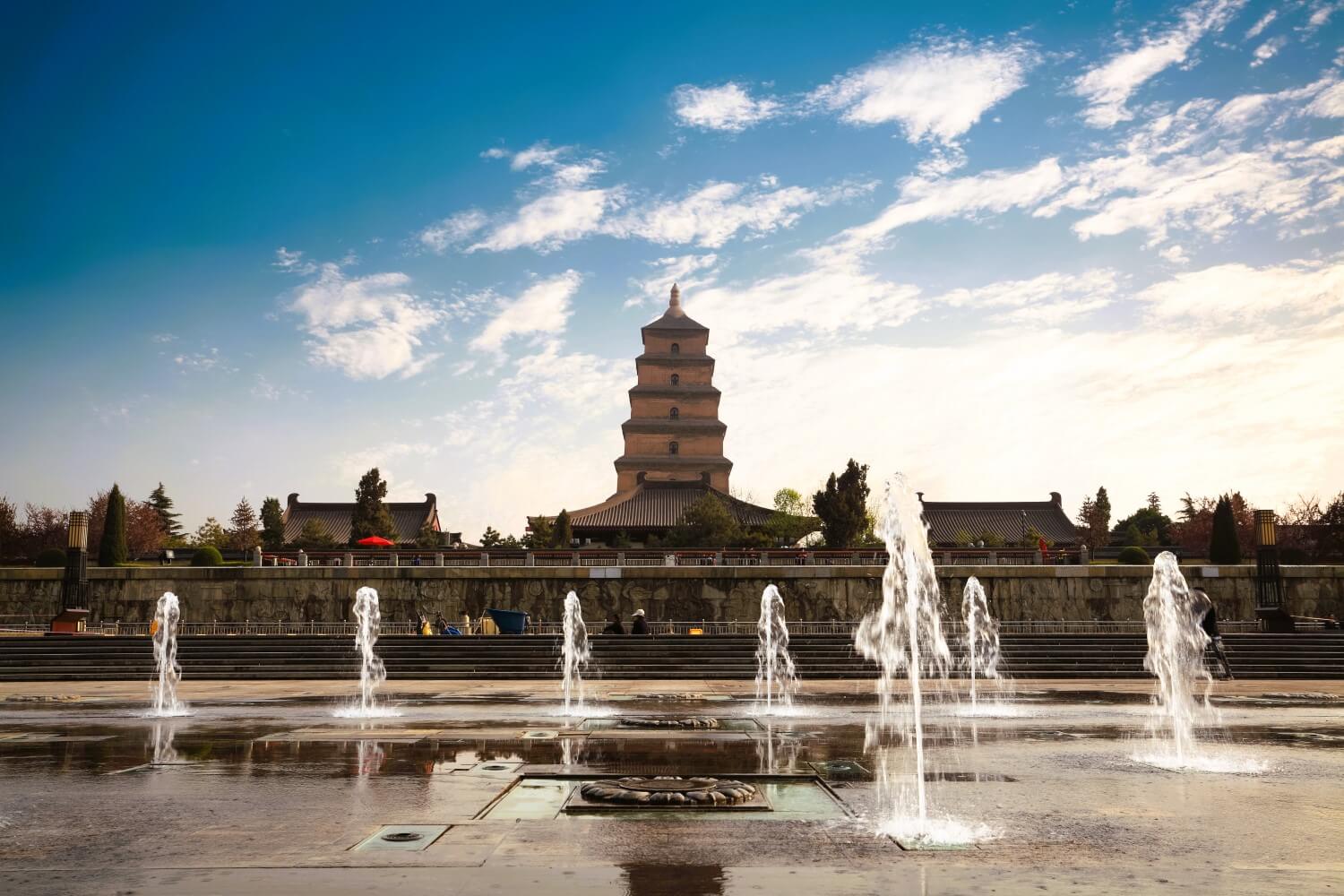 The great wild goose pagoda in Xi'an